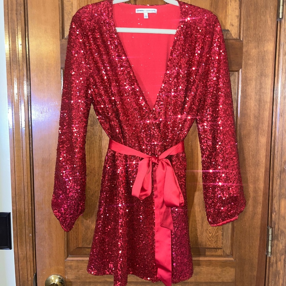 Pink sequin dress